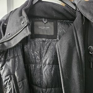 a Andrew Marc black men's xxl wool parka
